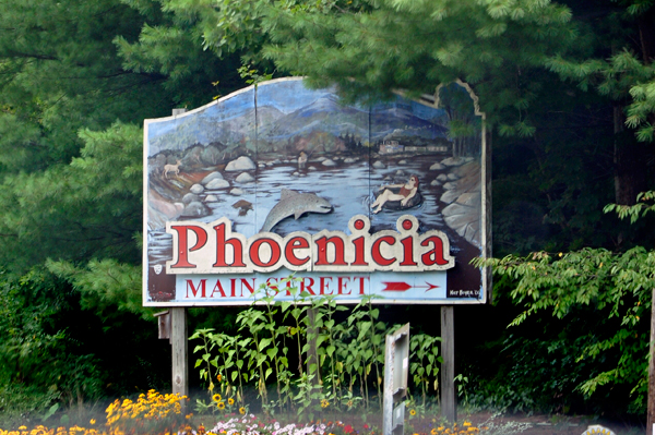 Phoenicia main street sign